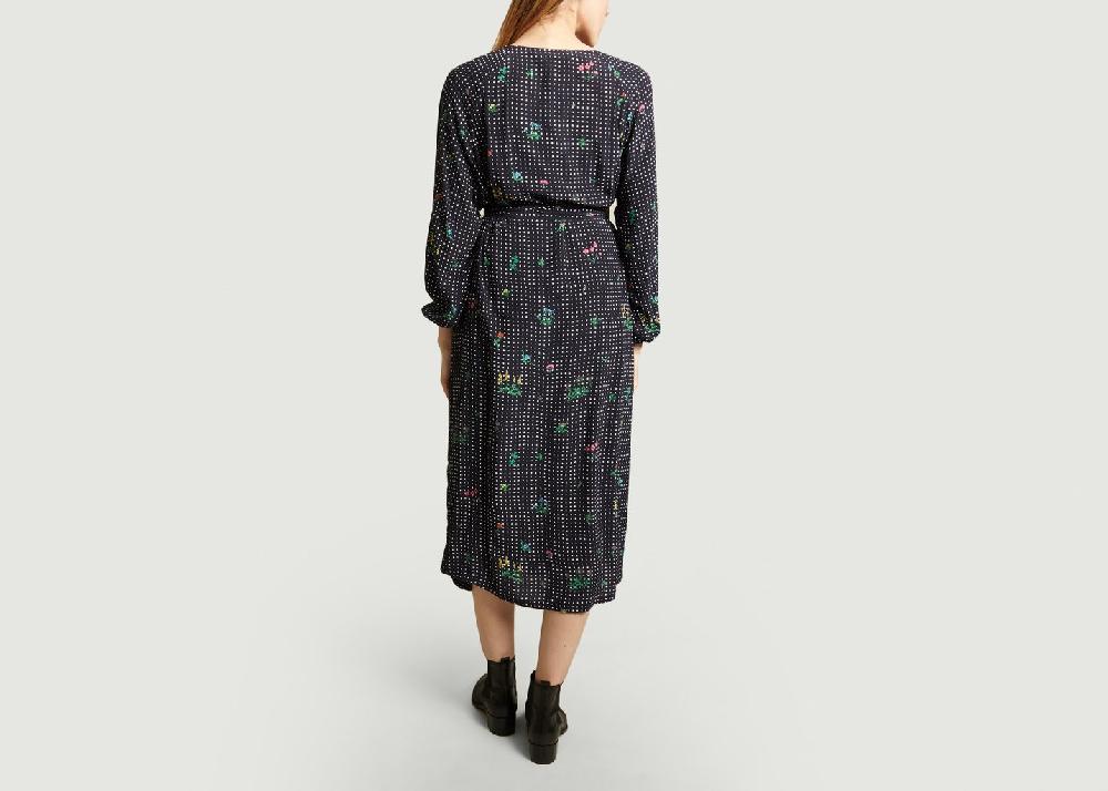 L'exception Robe Chemise Imprimée Bleu Marine Essentiel Antwerp