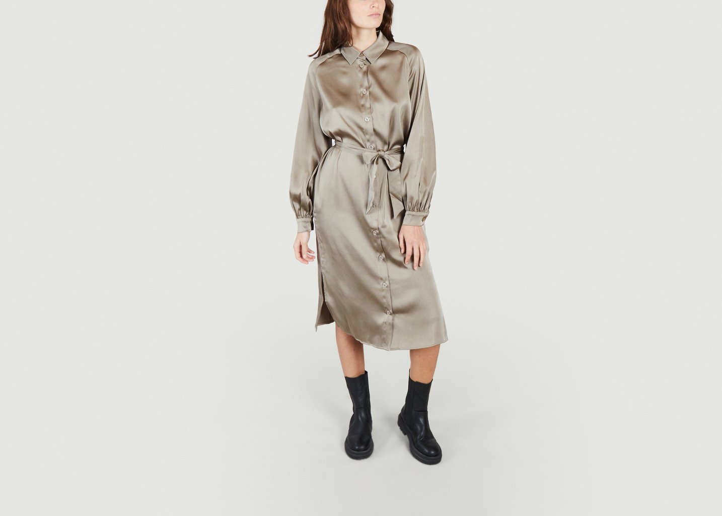 L'exception Robe Chemise Nika 13096 Naturel Samsoe & Samsoe