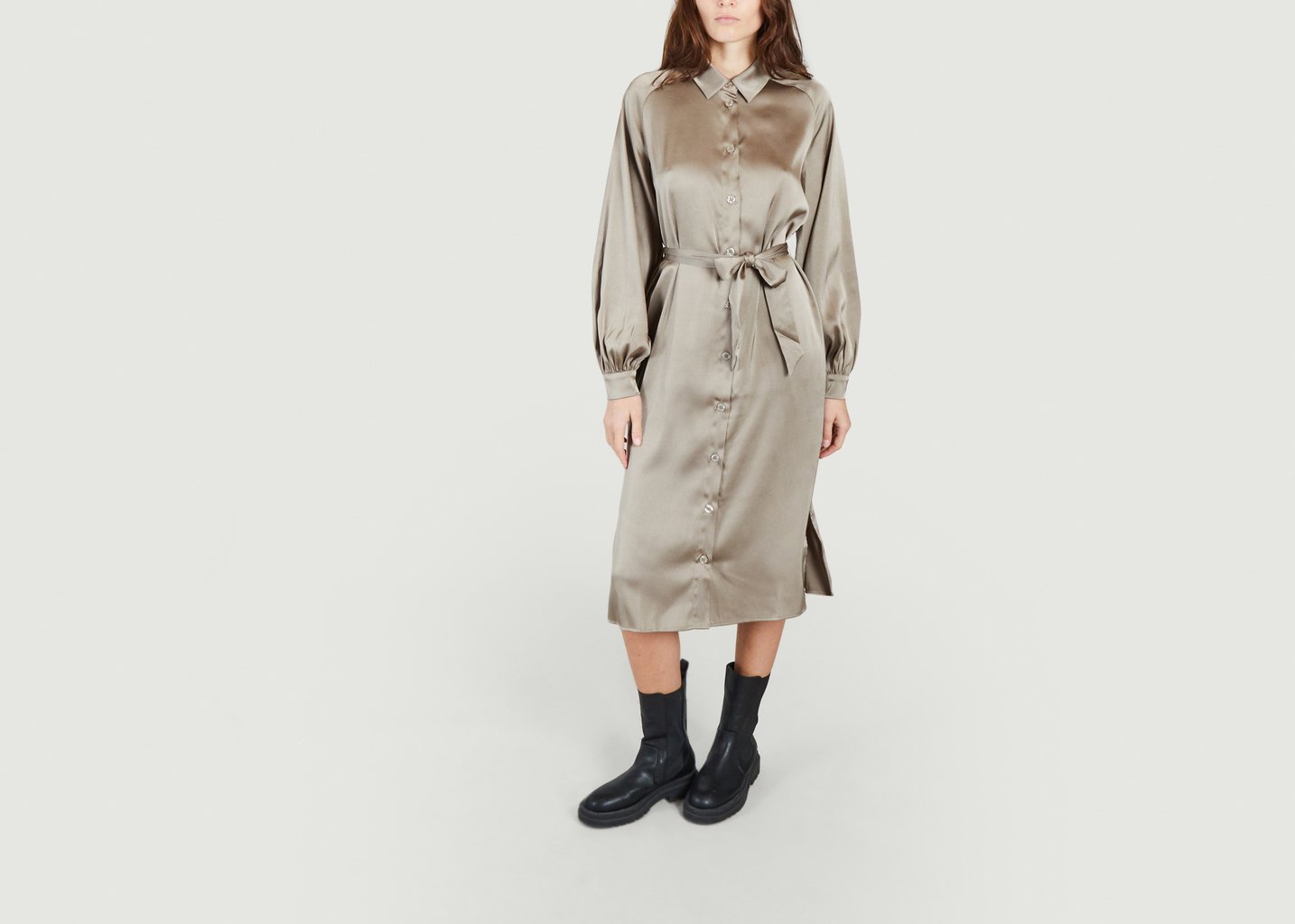 l'exception Robe chemise Nika 13096 Naturel Samsoe & Samsoe