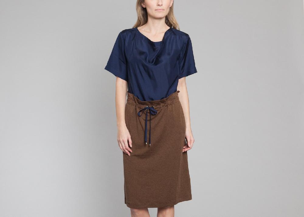 l'exception Robe Composée Bleu Marine JC de Castelbajac