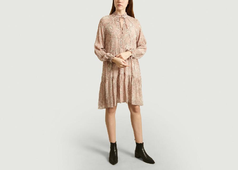 L'exception Robe Crayon Ample Mousseline Multicolore Second Female