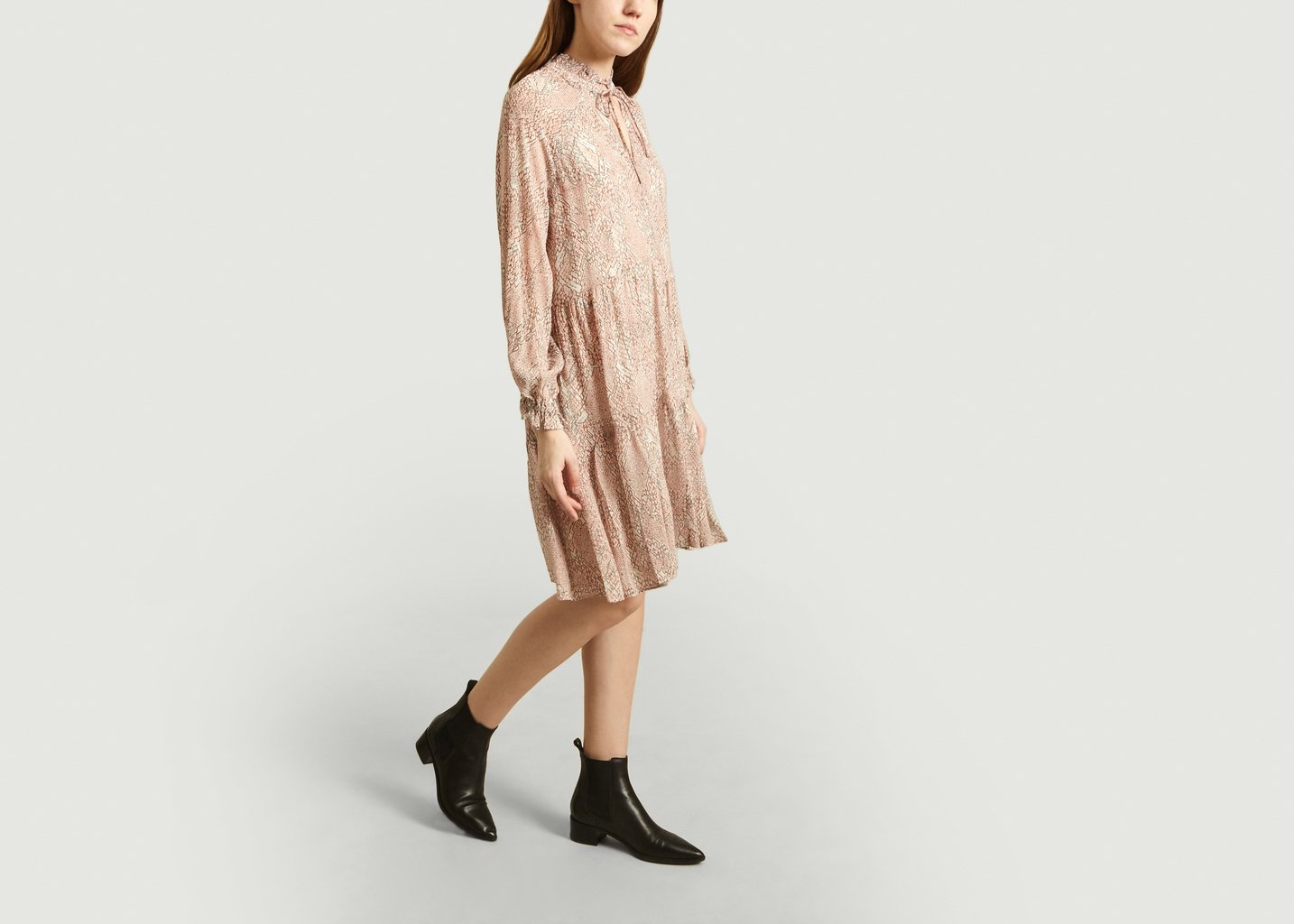 L'exception Robe Crayon Ample Mousseline Multicolore Second Female