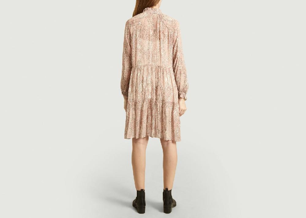 L'exception Robe Crayon Ample Mousseline Multicolore Second Female