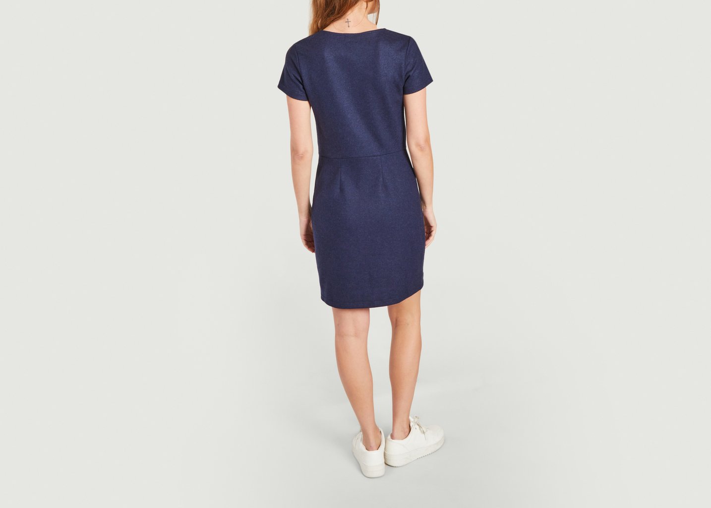 L'exception Robe Fourreau Villa Bleu Marine Agnès B