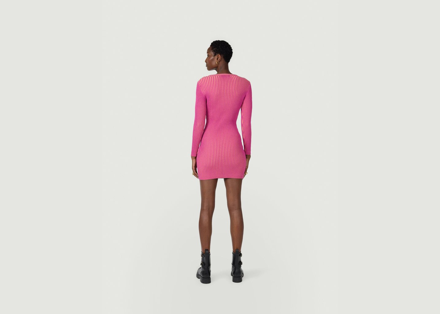 L'exception Robe Fox En Tricot Cadillac Fuchsia Heimstone