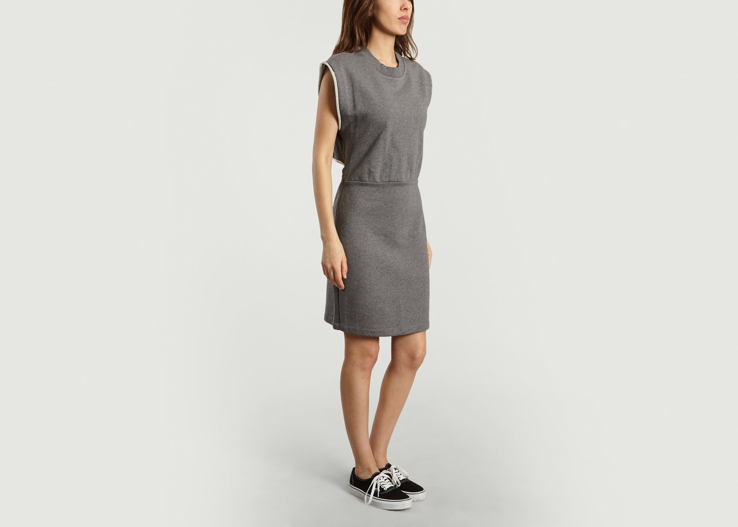 L'exception Robe French Terry Gris T By Alexander Wang