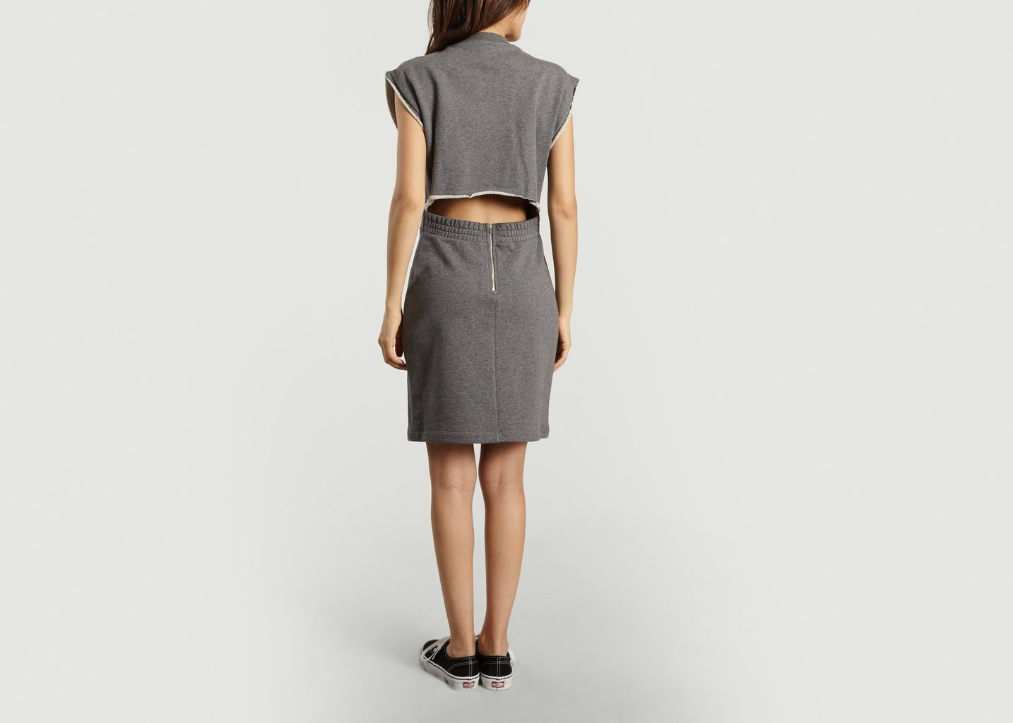 L'exception Robe French Terry Gris T By Alexander Wang