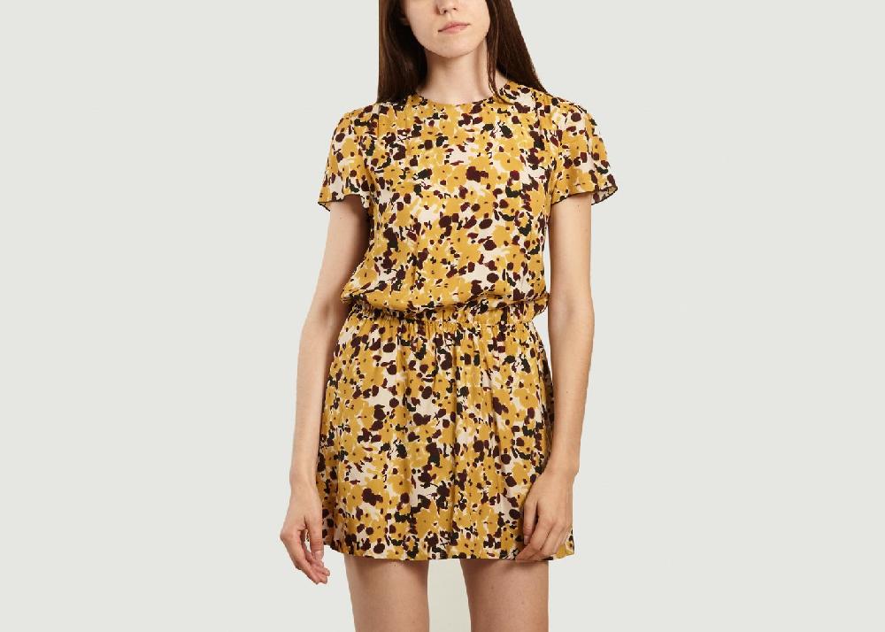 l'exception Robe imprimé fleuri Landa Curry Bellerose