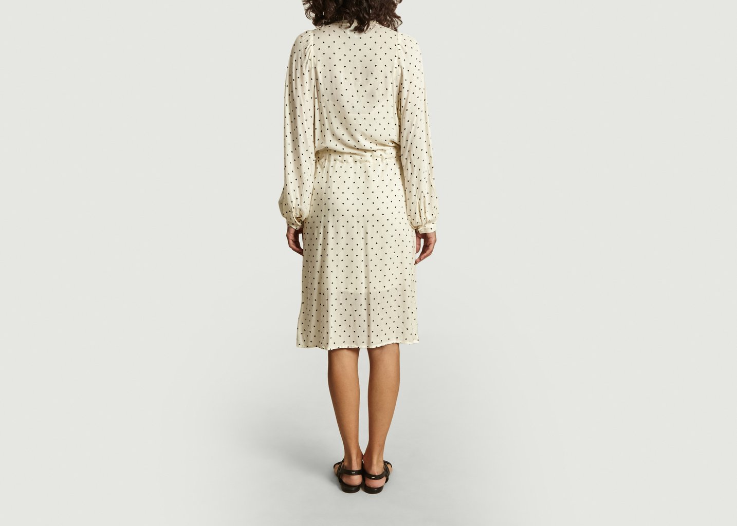 L'exception Robe Imprimée à Ceinture Ajustable Blanc Second Female