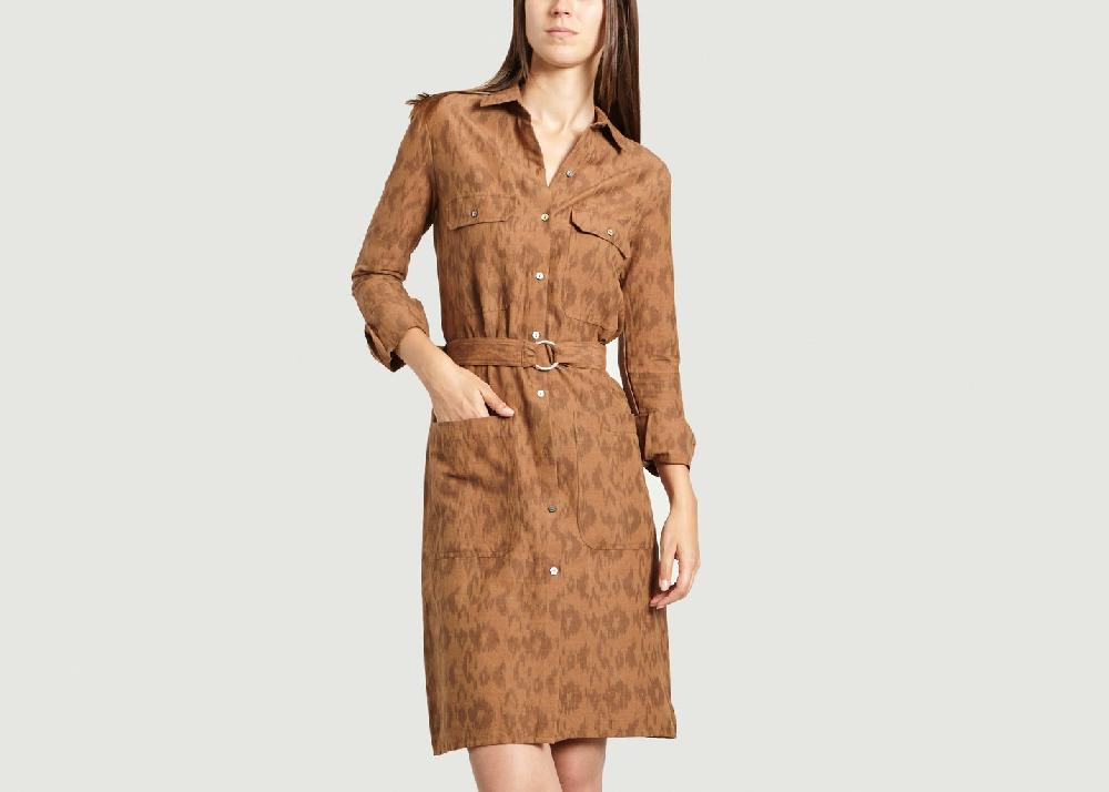 l'exception Robe Janis Fauve Fauve Fabric Hunted & Collected