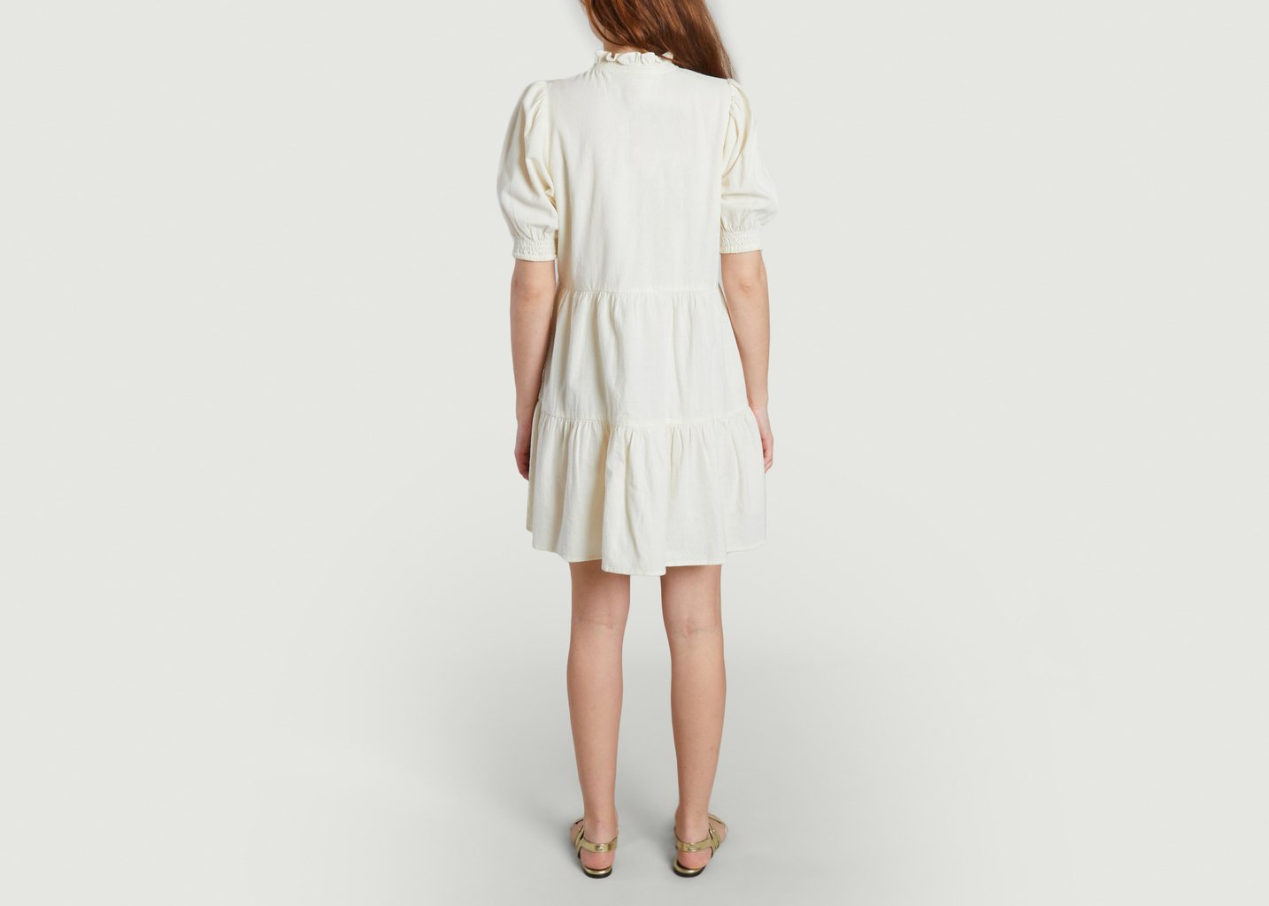 L'exception Robe Java Crimp Ecru Petite Mendigote Paris