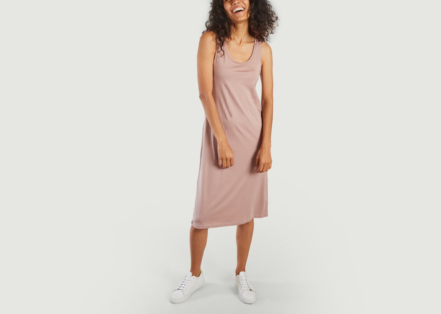 L'exception Robe Légère En Tencel Rose Organic Basics
