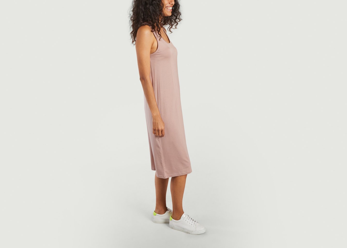 L'exception Robe Légère En Tencel Rose Organic Basics