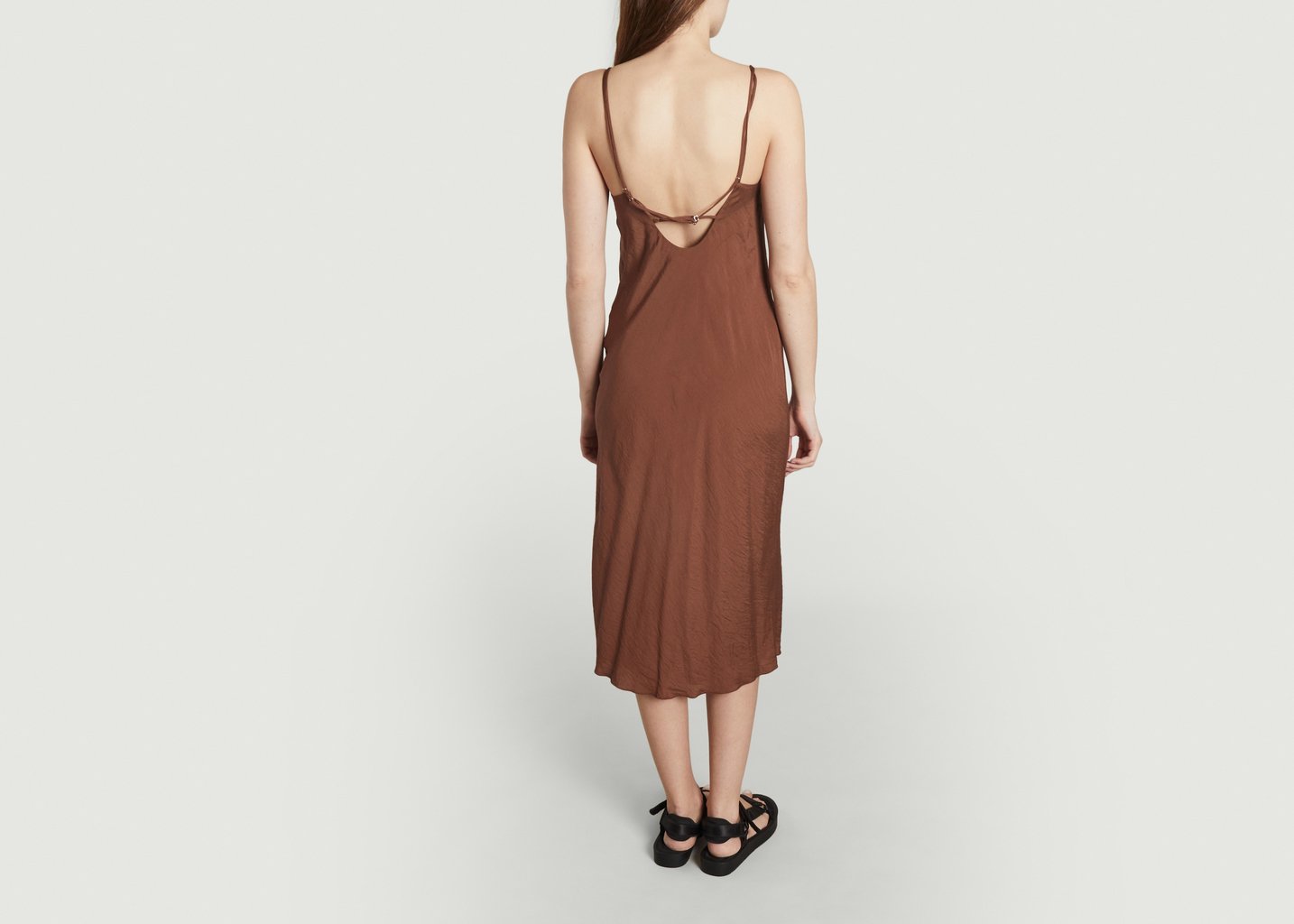 L'exception Robe Longue Fredericka Marron Samsoe & Samsoe