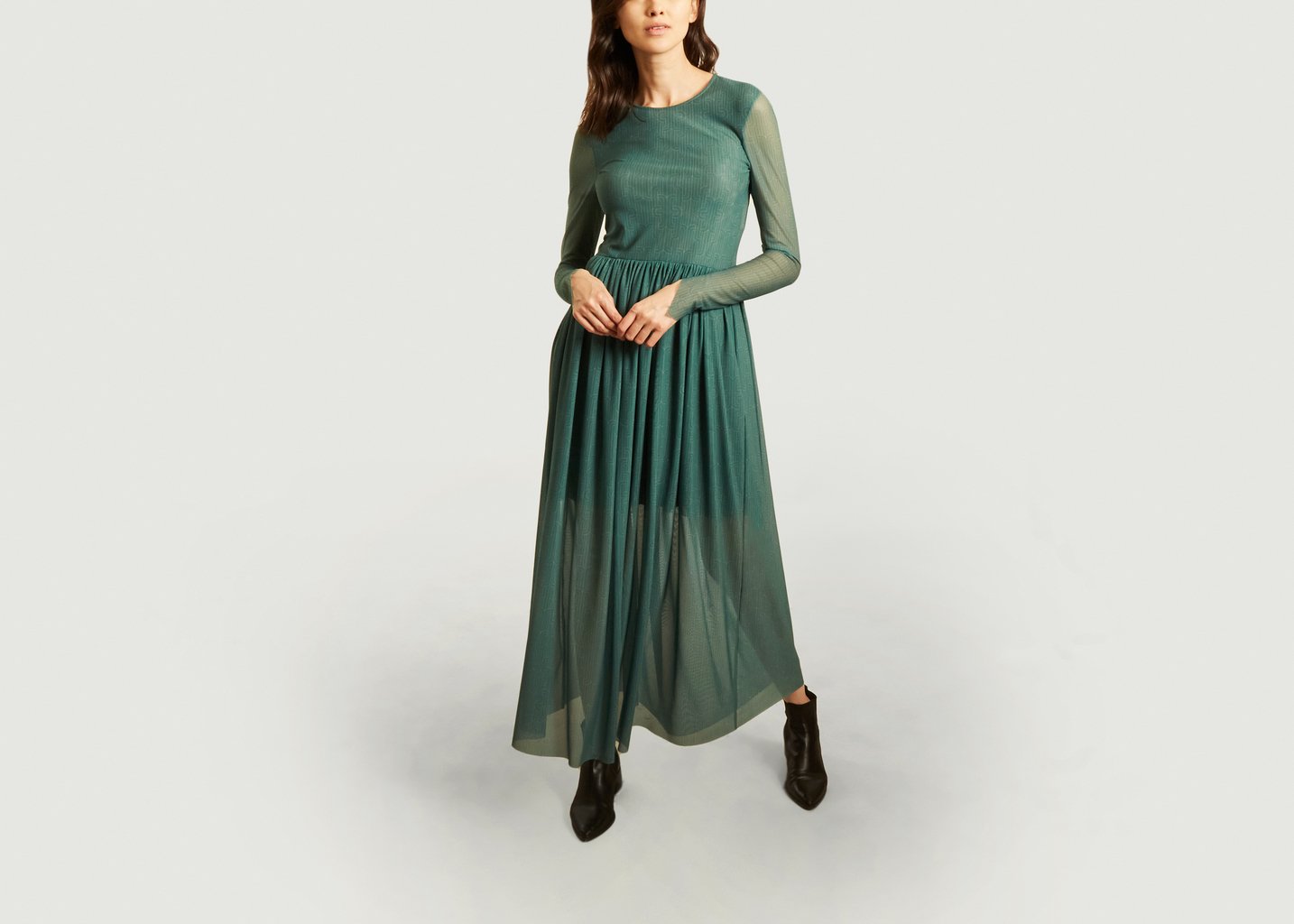l'exception Robe longue manches longues Orsay Vert Fête Impériale