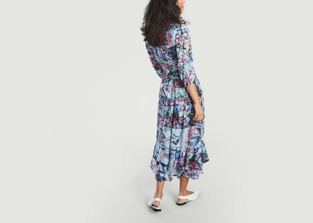 L'exception Robe Longue Motif Fantaisie Camila Multicolore Suncoo
