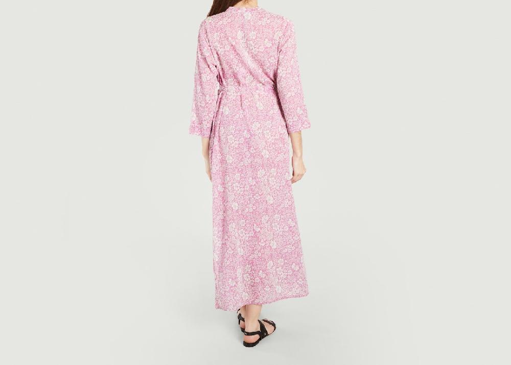 L'exception Robe Longue Motif Fleuri Tamara Violet Petite Mendigote Paris