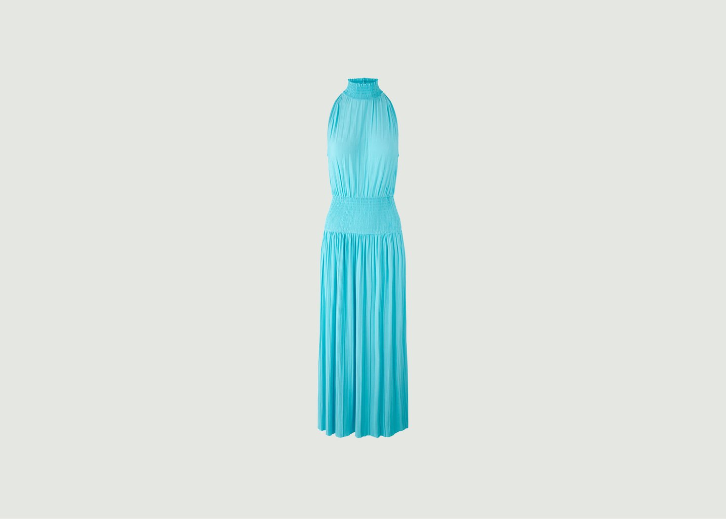 l'exception Robe longue plissée sans manche Uma Turquoise Samsoe & Samsoe