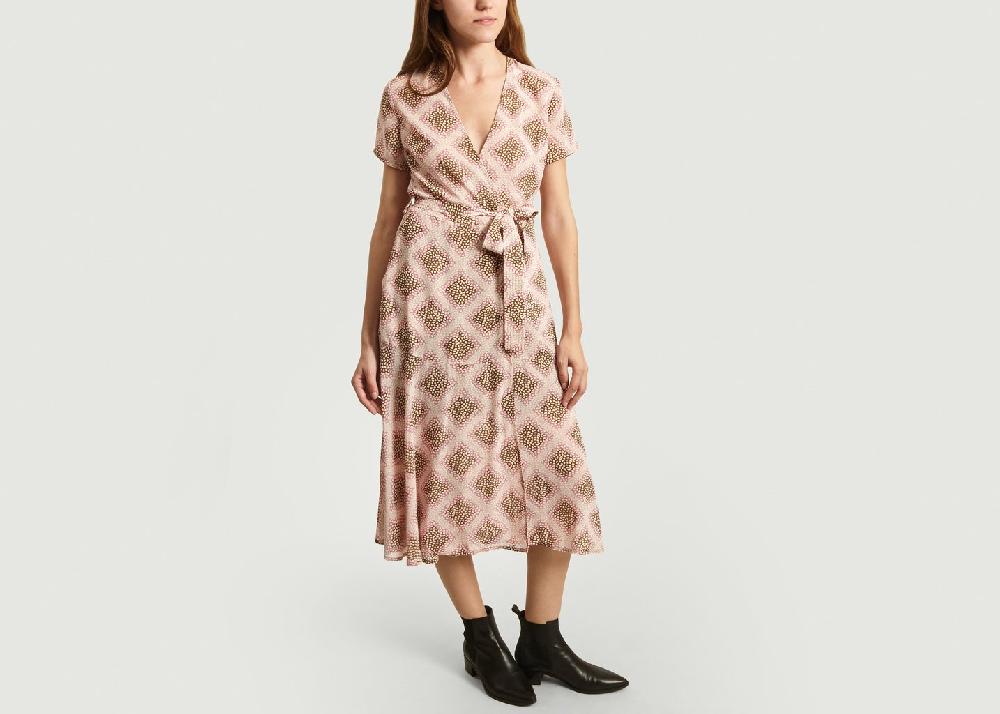 L'exception Robe Longue Portefeuille Klea Rose Samsoe & Samsoe