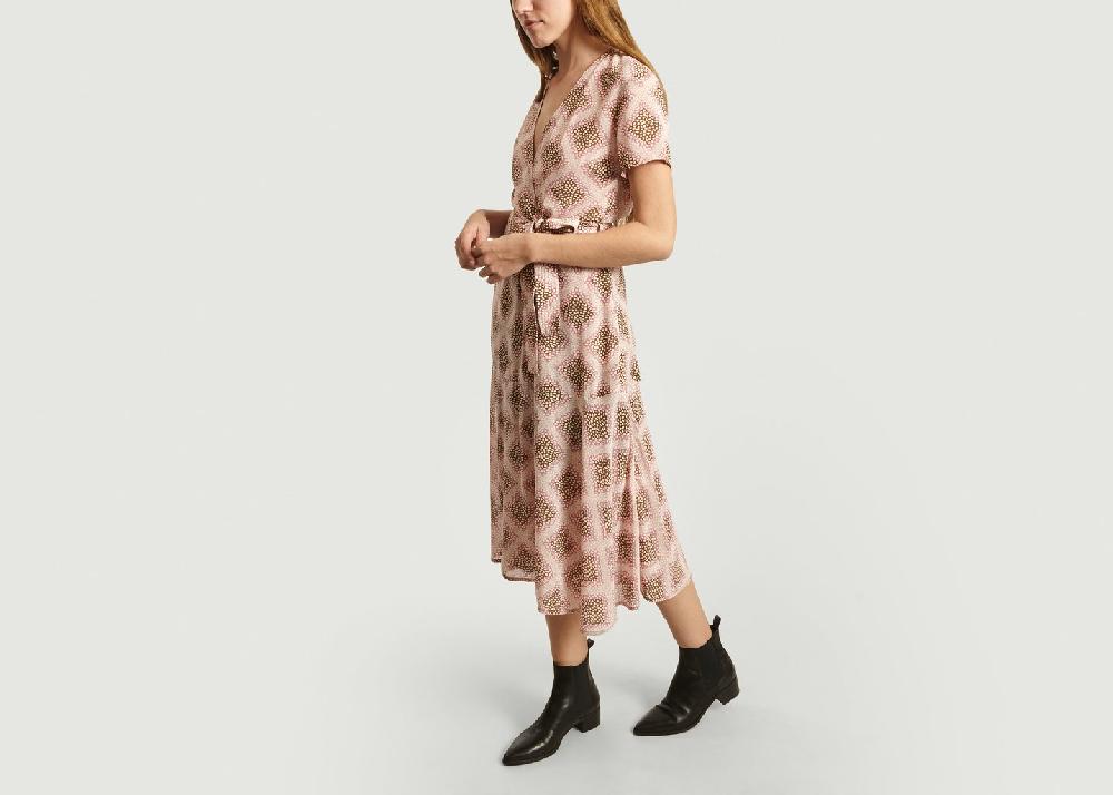 L'exception Robe Longue Portefeuille Klea Rose Samsoe & Samsoe