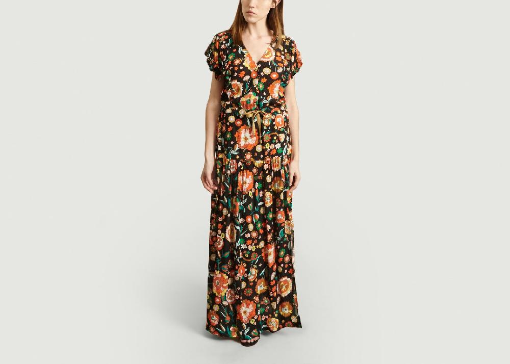 L'exception Robe Longue Recherchée Multicolore La Petite Française