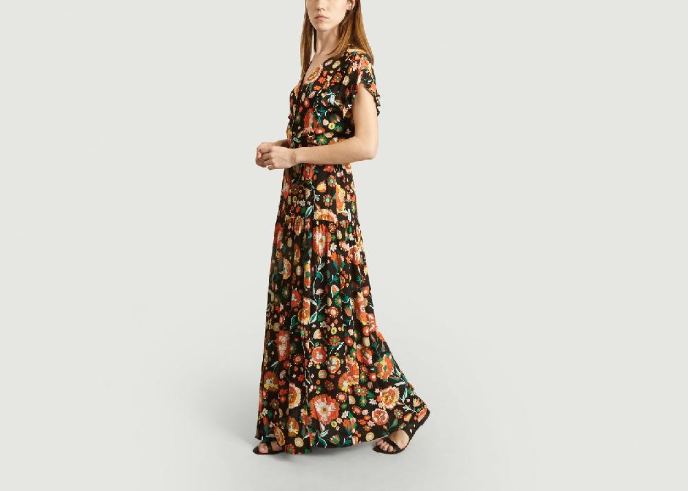 L'exception Robe Longue Recherchée Multicolore La Petite Française