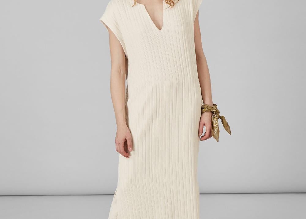 l'exception Robe longue sans manches Ecru L'Exception Paris