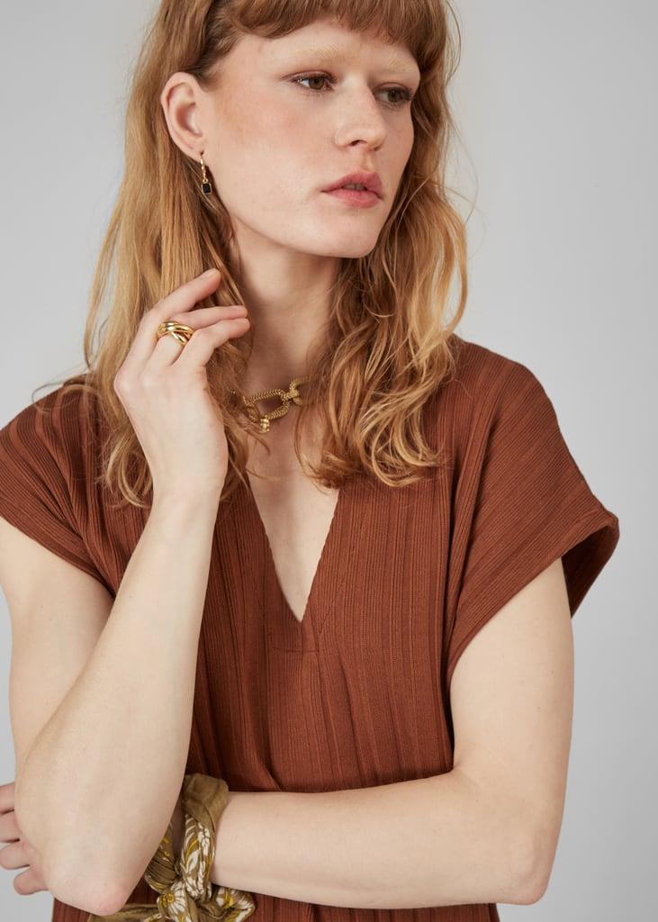 L'exception Robe Longue Sans Manches Marron L'Exception Paris