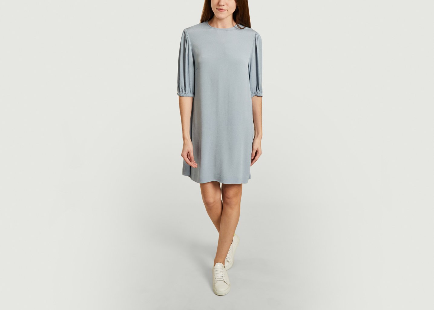 L'exception Robe Manches 3/4 Aram Bleu Clair Samsoe & Samsoe