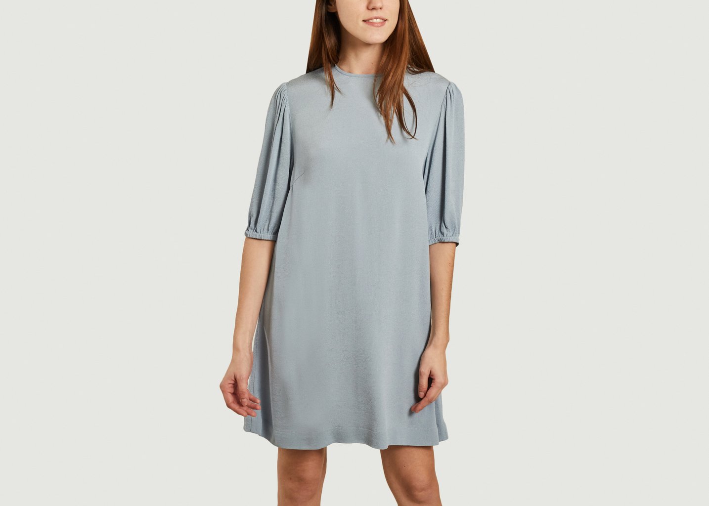l'exception Robe manches 3/4 Aram Bleu Clair Samsoe & Samsoe