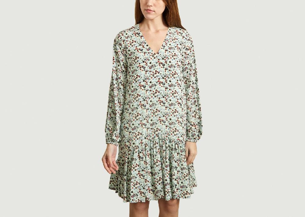 l'exception Robe Mi Longue Blueberry Heart Menthe Bleu Clair Essentiel Antwerp