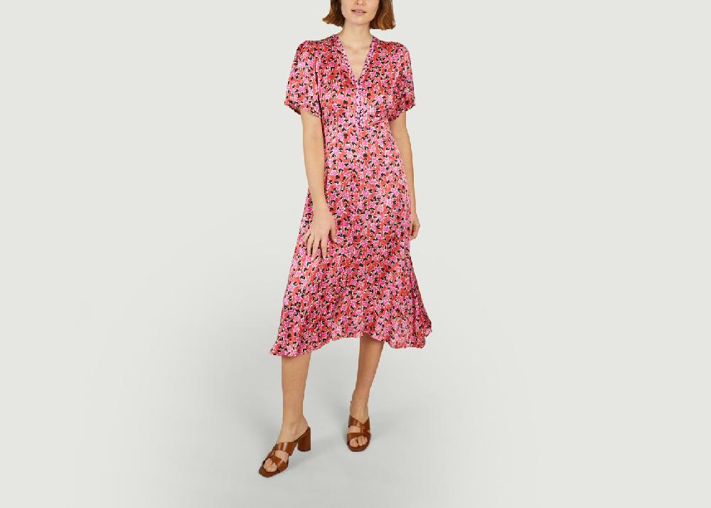 L'exception Robe Midi Imprimé Fleuri Cedia Imprimé Suncoo