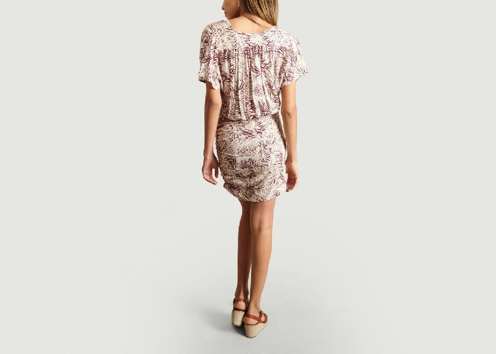 L'exception Robe Moustafa Imprimée Prune Maison Olga