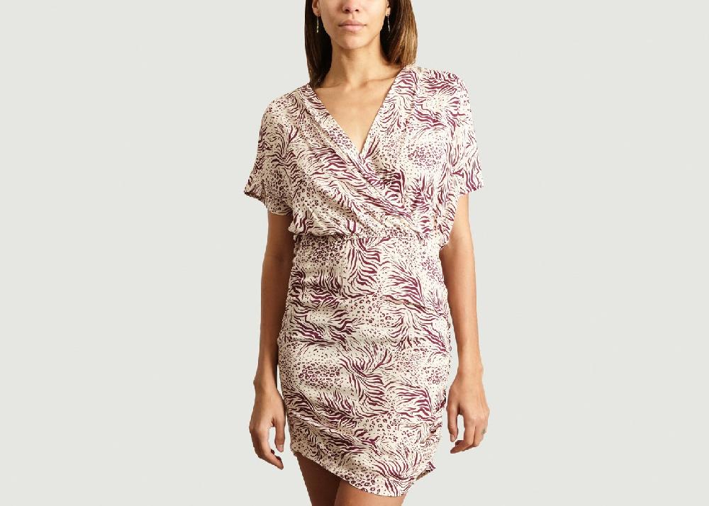 l'exception Robe Moustafa Imprimée Prune Maison Olga