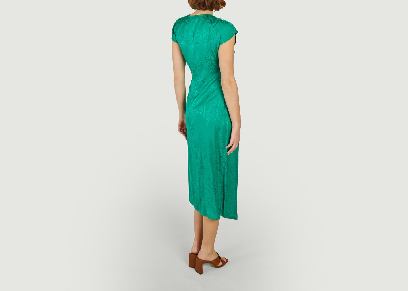 L'exception Robe Portefeuille Mi Longue Citizen Vert Suncoo