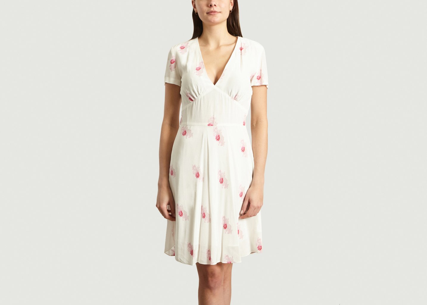 l'exception Robe Print Fleuri Cindy Blanc Samsoe & Samsoe