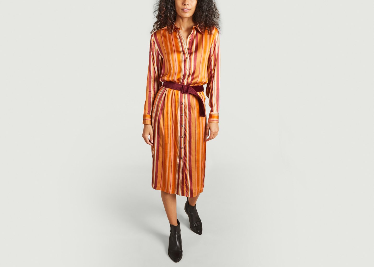 l'exception Robe Redevable Orange La Petite Française