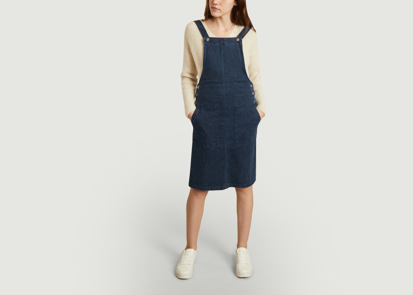 L'exception Robe Salopette En Chanvre Denim Thinking Mu