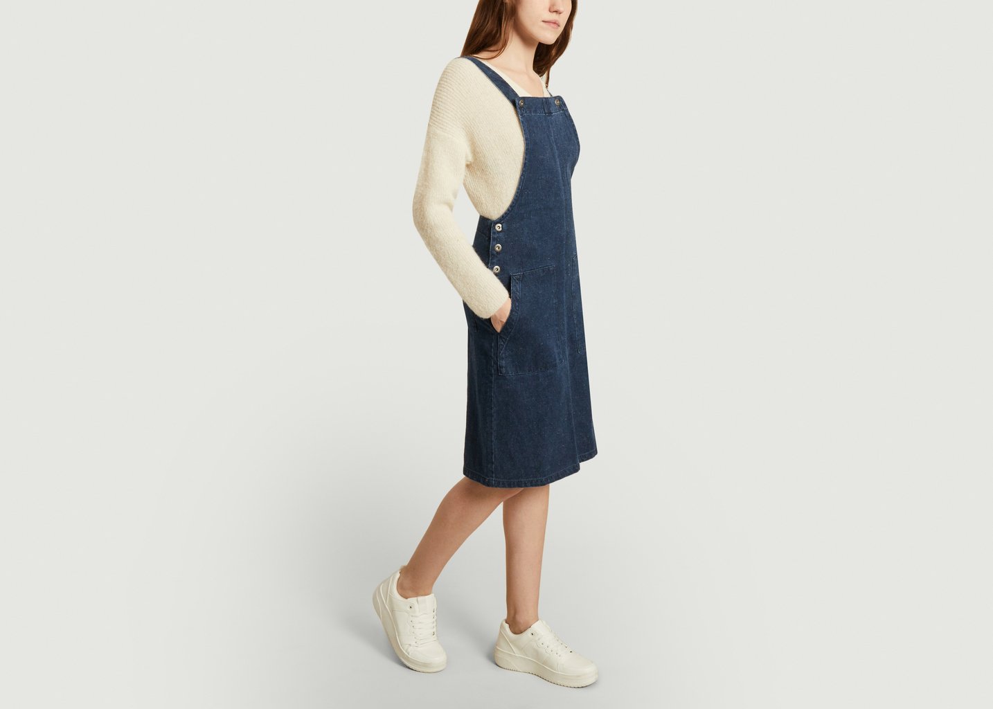 L'exception Robe Salopette En Chanvre Denim Thinking Mu