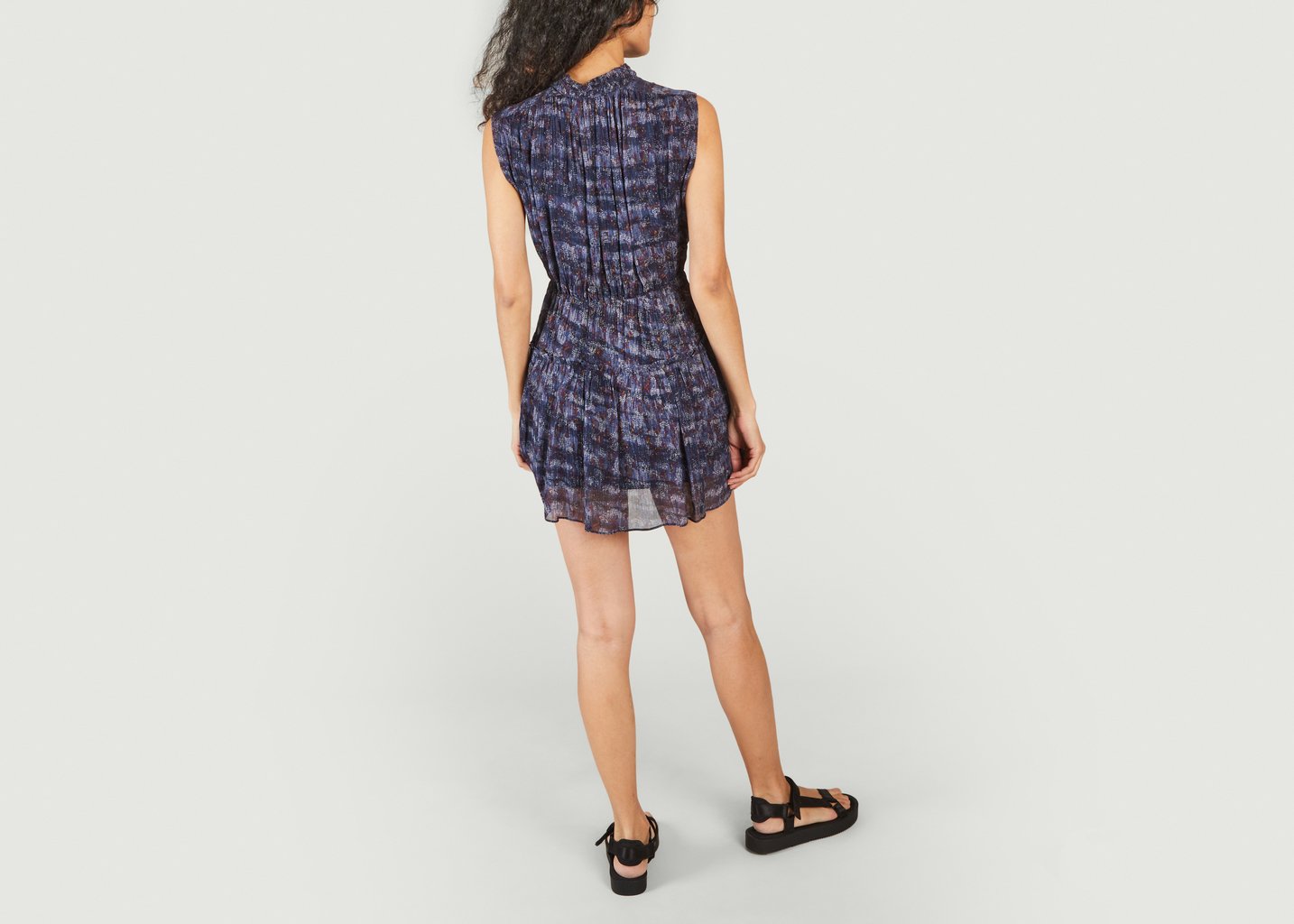 L'exception Robe Sans Manche Lane Sao Bleu Marine Sessùn