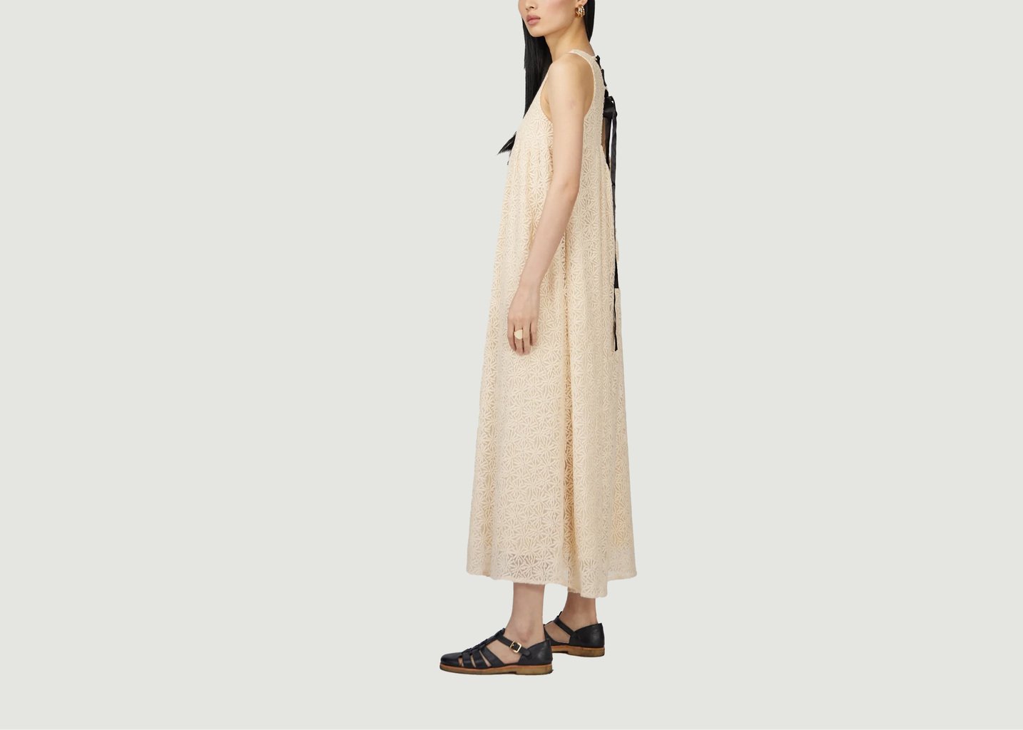 L'exception Robe Sperone En Dentelle Crème Heimstone