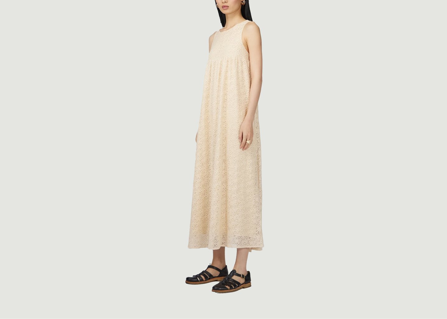 L'exception Robe Sperone En Dentelle Crème Heimstone