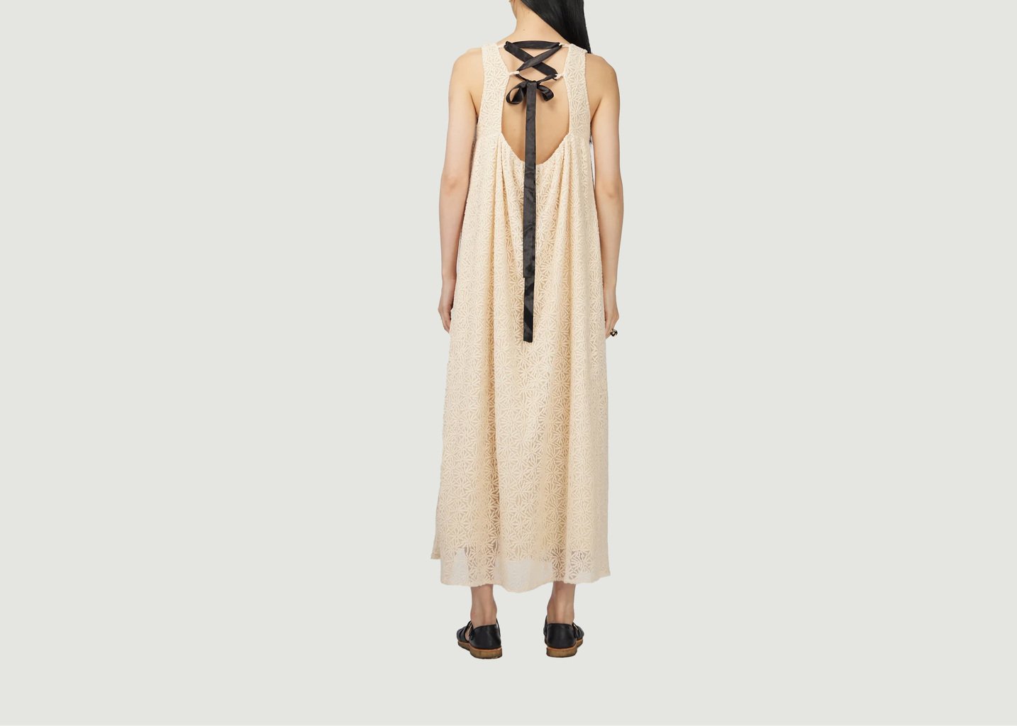 L'exception Robe Sperone En Dentelle Crème Heimstone