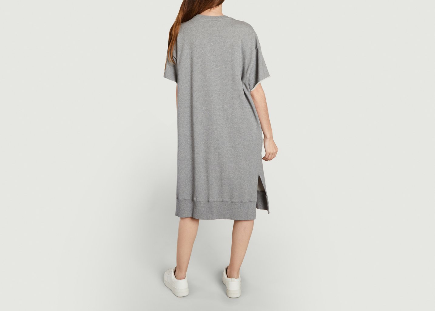 L'exception Robe T Shirt Oversize Gris MM6 Maison Margiela