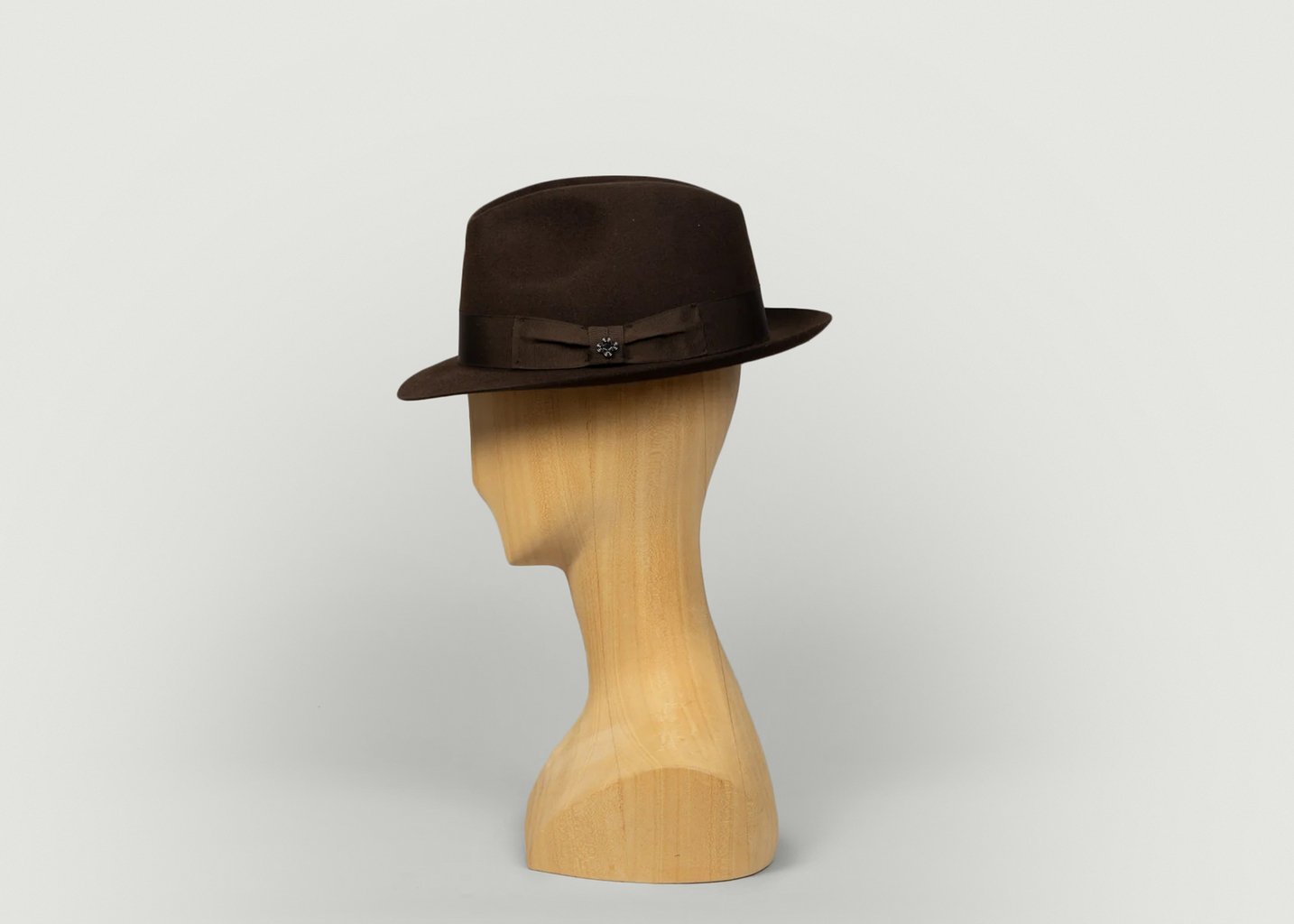 L'exception Roma Chapeau Fédora En Castor Marron Courtois Paris