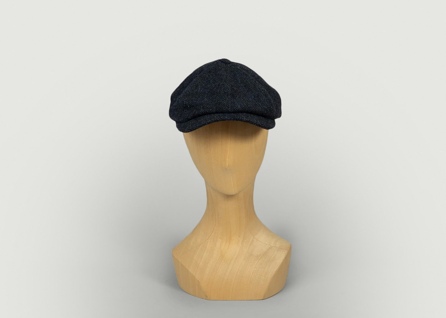 L'exception Russel Casquette Gavroche Hiver Bleu Marine Courtois Paris