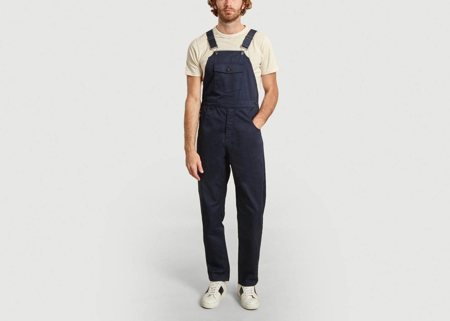 l'exception Salopette Coton Twill Bleu Marine M.C. Overalls