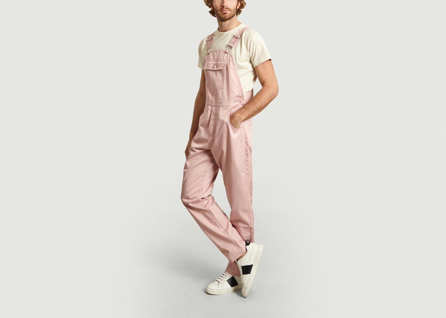 L'exception Salopette Coton Twill Rose M.C. Overalls