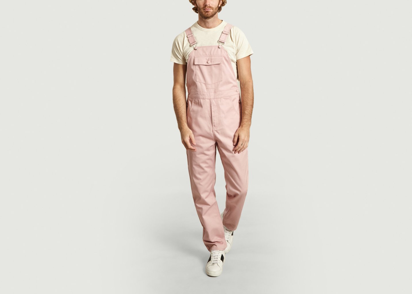 l'exception Salopette Coton Twill Rose M.C. Overalls