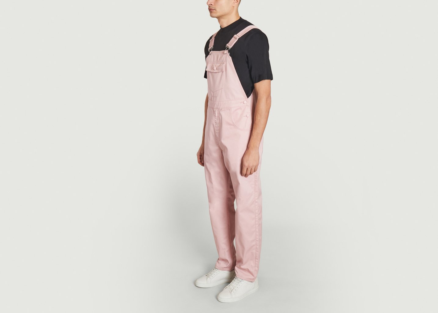 L'exception Salopette En Coton Rose Pâle M.C. Overalls